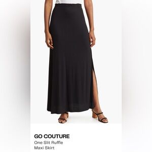 Elegant Black Maxi Skirt